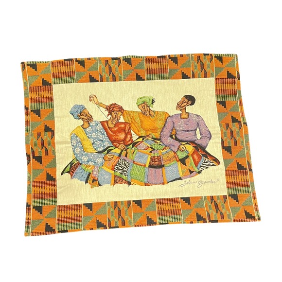 The Rug Barn WaShonaji Wall Tapestry Art African American Women Quilting Decor - Picture 1 of 6